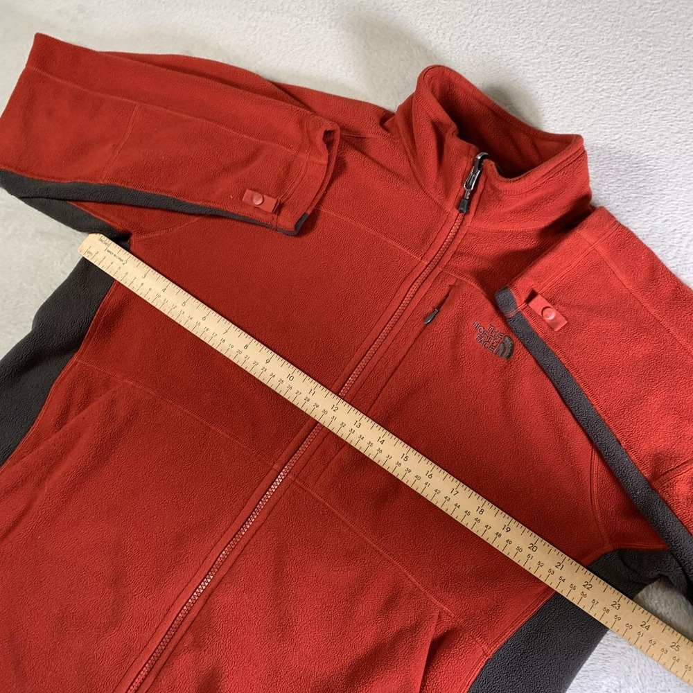 The North Face Jacket Mens Large Red Fleece Full Zip Interchange Hiking Coat - Picture 3 of 9